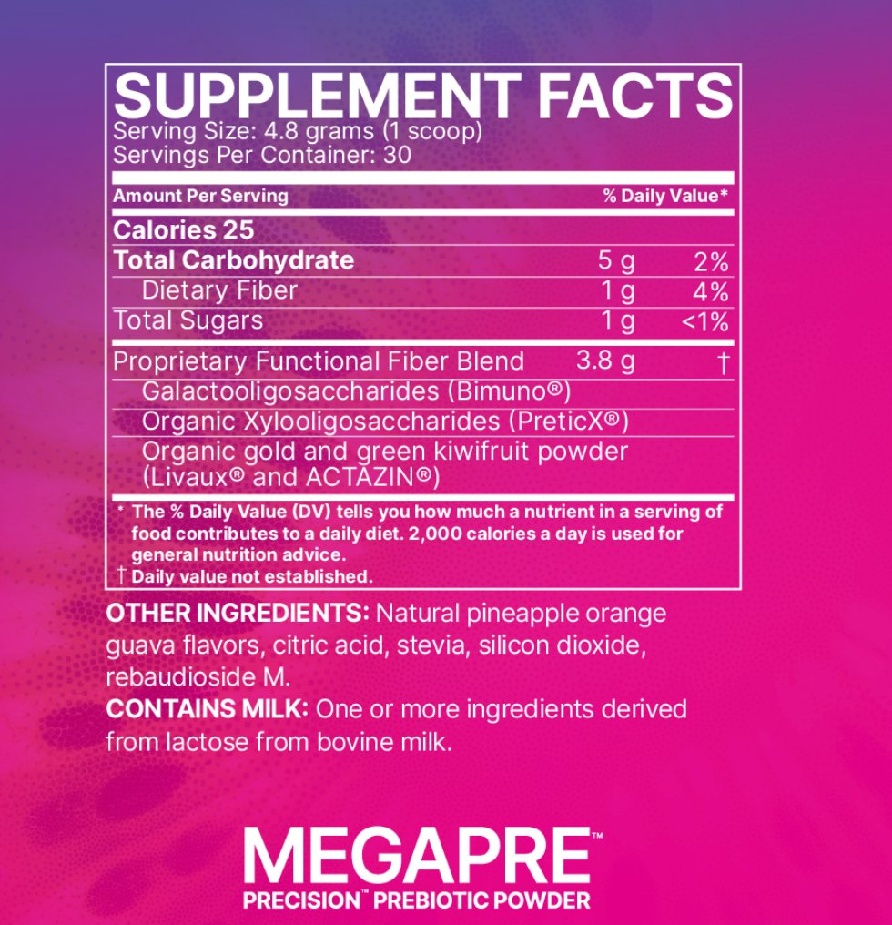 MegaPRE Precision Prebiotic Powder