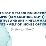 Peptides for Metabolism Microdosing Ozempic (Semaglutide, GLP-1) For Cognitive and Anti-Inflammatory Benefits +Melt Of Inches Optional)