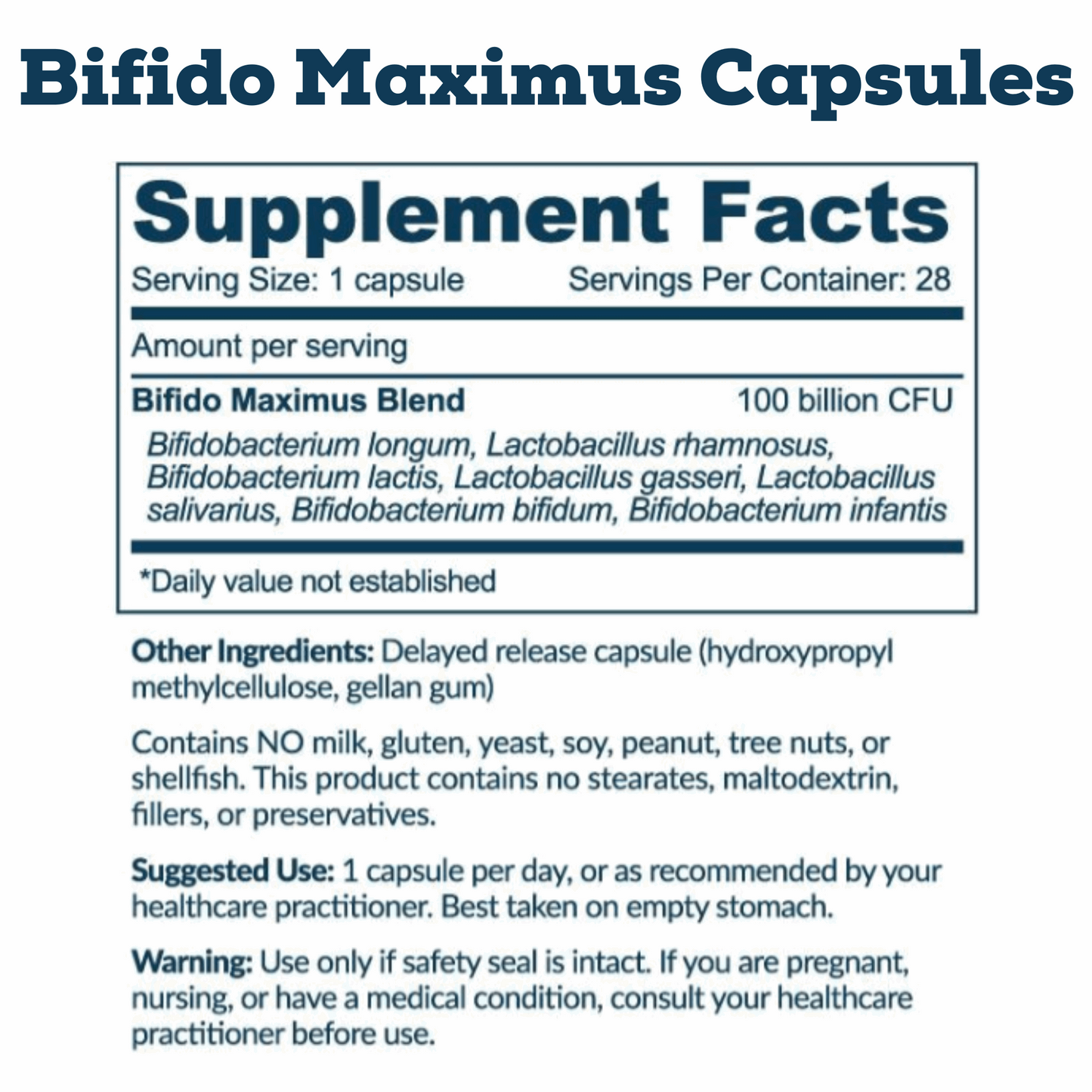 Bifido Maximus Probiotic Capsules