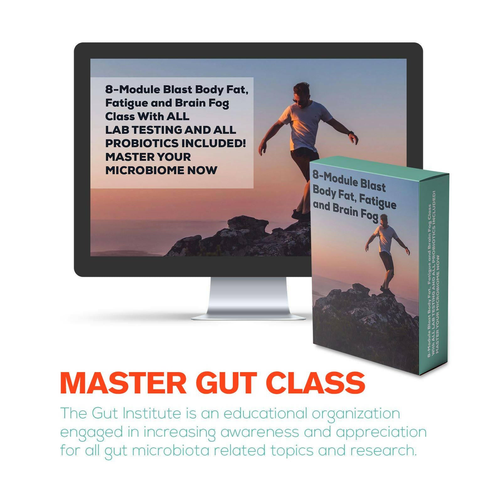 Master Gut Class (Self-Paced 8 Modules) with a Monthly Health Group Coaching iApothecary at TheGutInstitute.com